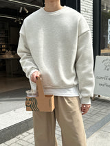 ロイドダブルサイドマルチファンクションオーバーサイズフィットスウェットシャツ / Lloyd's double sided multifunctional oversized fit sweatshirt (12 colors)