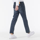 Signature Stud Slim Crop Fit Denim Pants Indigo