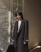 [ウール50%][PREMIUM/MADE] ブレスウールマキシコート