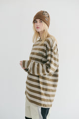 ワッペンロングスリーブ / BSR2223FWPO085 BS WAPPEN LONG SLEEVE KHAKI STRIPE