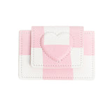 シェイプオブウォレット / 'shape of' wallet - pink check