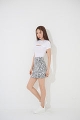 スリットクロップTシャツ/slit crop tee