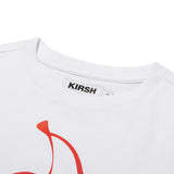 ビッグチェリーホットフィックスポイントクロップTシャツ / BIG CHERRY HOTFIX POINT CROP T-SHIRT [WHITE]