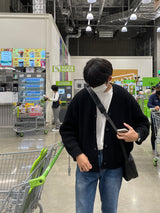 バルーンフィットハッチカーディガン
