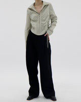 ビジョピンタックコットンパンツ/Bijo Pintuck Cotton Pants (2color)