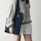 ツイルシンプルラインバッグ - deep navy