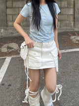 キュートキュービックスリムTシャツ / Cute cubic slim t-shirt