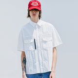 2ND タイプトラッカーナイロンシャツ / 2ND TYPE TRUCKER NYLON SHIRT WHITE