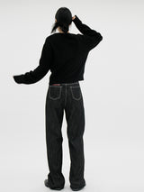 ノンフェードドーデニムパンツ / no.1036 Non-fade Dough Denim Pants (2color)