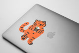 COFFEE TIGER BIG REMOVABLE STICKER (6538523017334)