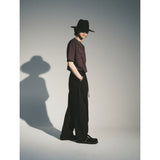 マティックスリラックスベルトパンツ / MATIX RELAXED BELTED PANTS_BK
