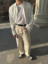 Pleddy Louis Natural Stripe Shirt (2color)