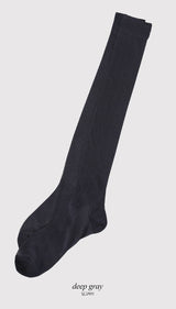 RA シースルーリブロングソックス(3color)