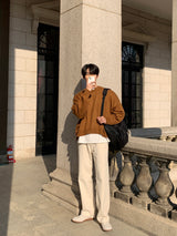 レイニーセミワイドコットンパンツ / Rainy Semi-Wide Cotton Pants (cream)