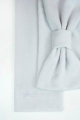 Ribbon Muffler_White Gray