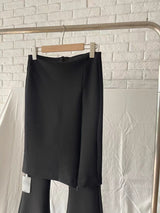 シックスリットスカートブーツカットパンツ