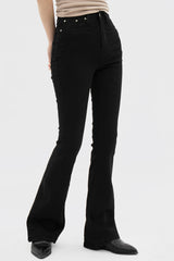 ブラックスパンブーツカットパンツ / Black Span Bootcut pants