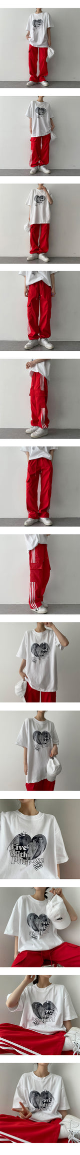 コミーラインカーゴワイドパンツ / Comey Line Cargo Wide Pants
