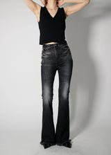 ラフブーツカットデニムパンツ / no.3005 Rough Bootcut Denim Pants (2color)