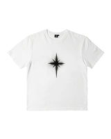 スプレー ハーフトップ Tシャツ / Sprayed Half Top (White)