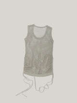 NETTING KNIT TOP [ ASH GRAY ]