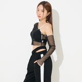 サムホールシルクロップTシャツ / TOP(9330) Thumbhole Siru Crop Tee