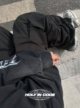 オーバーシャーリングカーゴバンディングパンツ