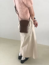 Harney button long skirt 