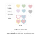 plumpily heart sticker pack