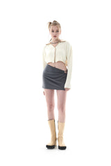 カットアウトミニスカート/CUT OUT MINI SKIRT
