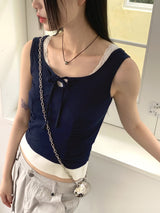 バージョーレイヤードフリルレースボタンカラー / Bajo Layered Ruffled Lace Button Collar