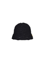 【OUTLET】COTTON PAPER KNIT BUCKETHAT BLACK