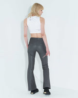 コーテッドバックスリットジーンズ / Coated Back Slit Jeans _ Grey