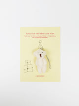 Cosymosy 'Happy Birth & Congratulation' Teddy bear Keyring Card - 5 Color