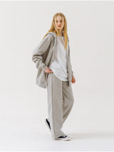 PLAIN WIDE PANTS