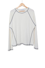 Ribbed Line Long Sleeve T
