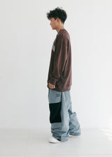 ラッキージャングルクルーネック / BSR2223FWPO069 LUCKY JUNGLE CREWNECK BROWN