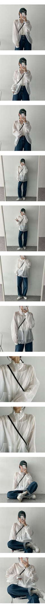 ディコサマーツーウェイナイロンジップアップジャンパー / Dicho Summer Two Way Nylon Zip-Up Jumper
