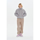 CHERRY KNIT HIGH NECK DOWN [LIGHT LAVENDER]