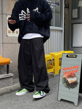 ピンタックワイドバンディングパンツ