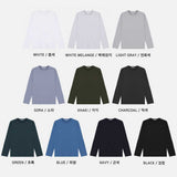 Perfect Semi Overfit Cotton Long Sleeve T Shirt (10color)