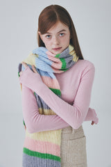 カラーストライプマフラー / Color Stripe Muffler [Yellow]