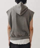 STUDS VEST HOODIE (GRAY)
