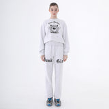 バンブッククラブスウェットシャツ/0 7 banned book club sweatshirt - LIGHT GREY