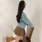 [7color/guaranteed color] Milk Tea Angora V-neck cardigan