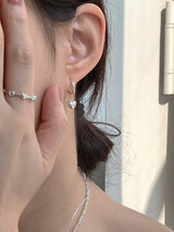 [92.5silver] ベルハートワンタッチピアス