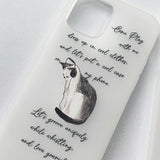 Cat drawing Silence Phone Case