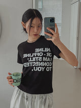 スチールユーレタリングクロップ半袖
