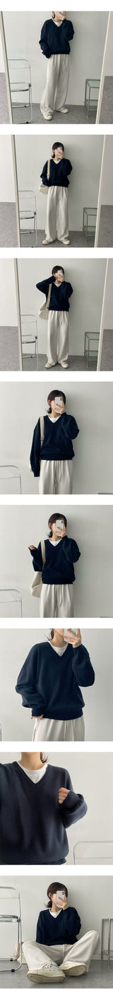 オリーブEネックニットウェア / Olive E-Neck Knitwear