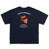 COLOR DOT ORANGE TEE_NAVY (6687833849974)
